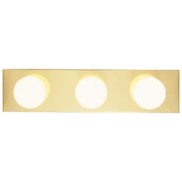 Brightbomb 66405 3 Light Bath Bar; Polished Brass BR844161